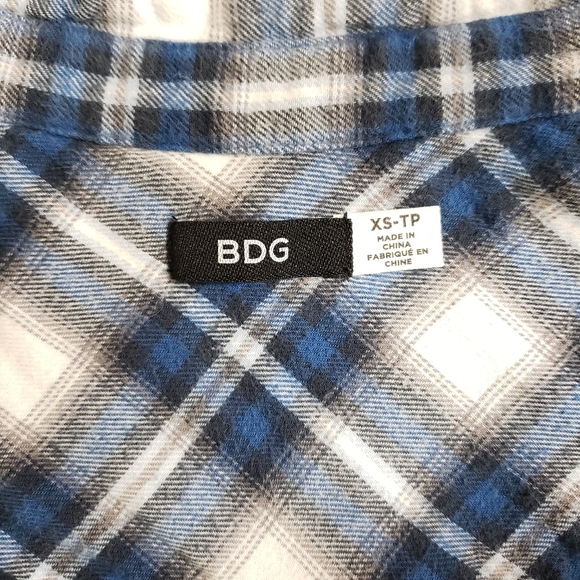 UO- BDG Petticoat Lace Flannel Shirt Sz.XS - Picture 6 of 7